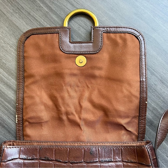 Fossil Crossbody Brown Leather Bag - Picture 3 of 8